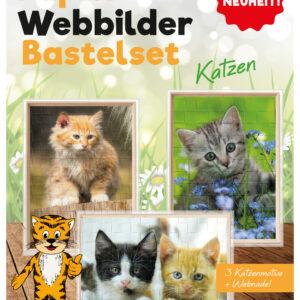 Webbild Bastelset - Katzen